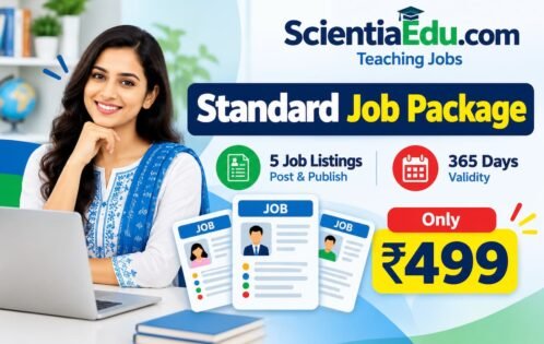 Standard Job Package with 5 Teaching Job Listings and 365-Day Validity